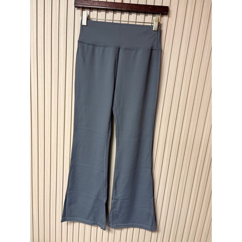 Exarus Flare Leggings Gray High Waist Activewear Youth Size 12Y
